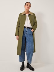 Monsoon Green Lucy Trench Coat - Image 1 of 4