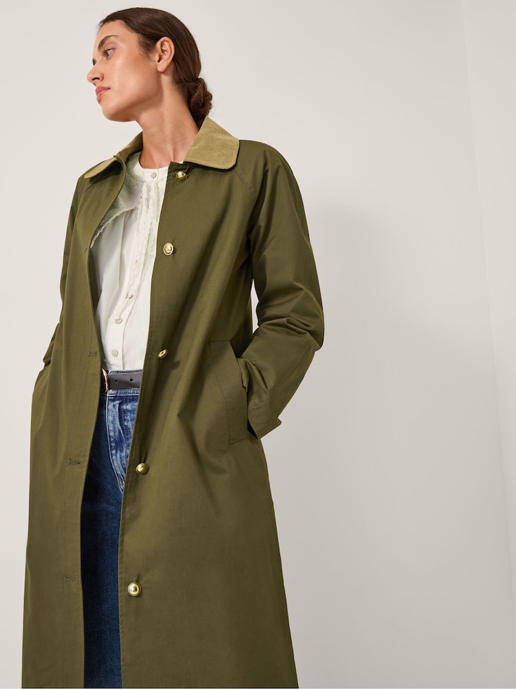 Monsoon Green Lucy Trench Coat - Image 4 of 4