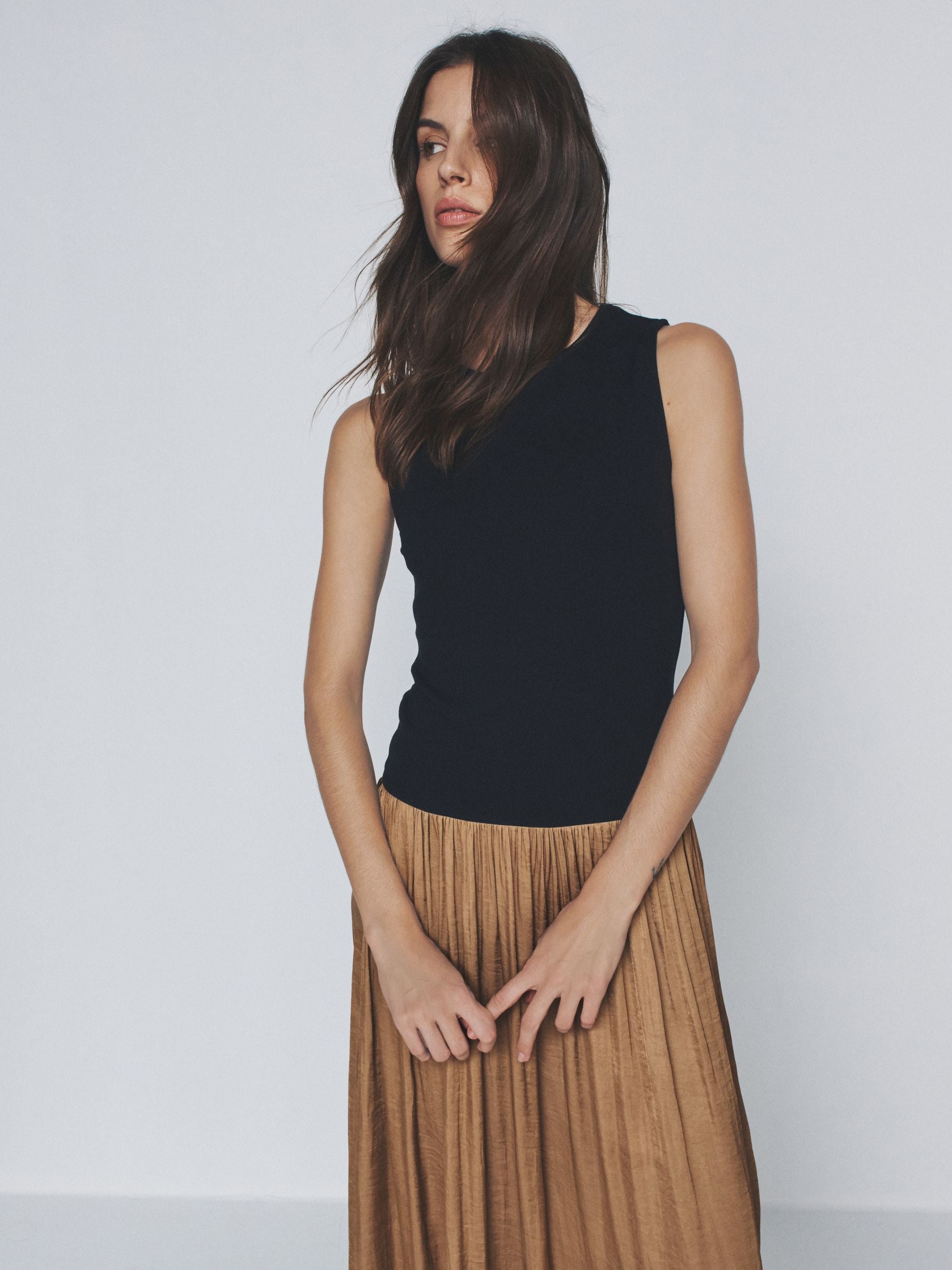 Next：日本 The Set ジャージー サテン ミックス ワンピース from Next