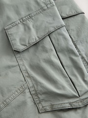 Sage Green Regular Tapered Fit Cotton Stretch Cargo Trousers - Image 4 of 4