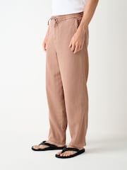 Naranja quemado - Authentic Washed Elasticated Trousers - Imagen 1 de 10