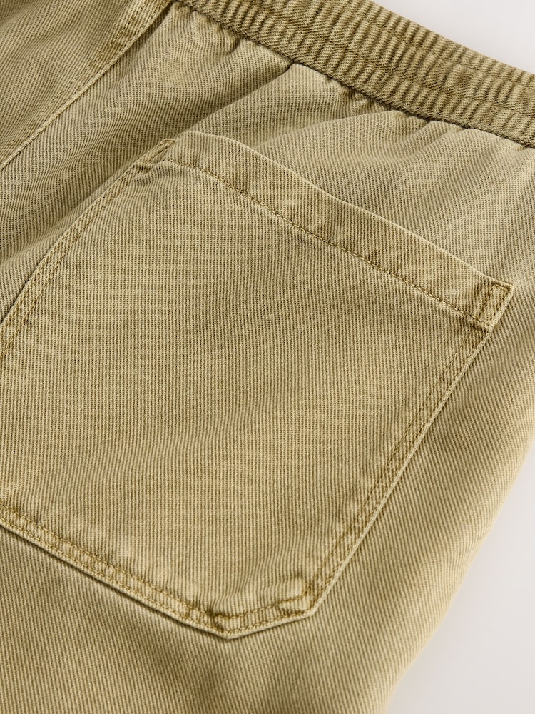 Amarillo mostaza - Authentic Washed Elasticated Trousers - Imagen 10 de 10