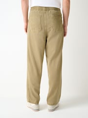 Amarillo mostaza - Authentic Washed Elasticated Trousers - Imagen 2 de 10