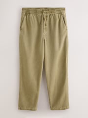 Amarillo mostaza - Authentic Washed Elasticated Trousers - Imagen 7 de 10