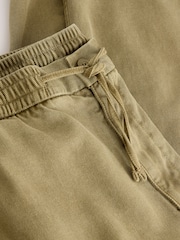 Amarillo mostaza - Authentic Washed Elasticated Trousers - Imagen 9 de 10