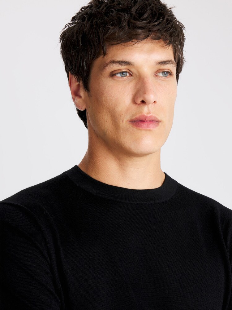 MOSS Crew-Neck Black Jumper - Image 3 of 3