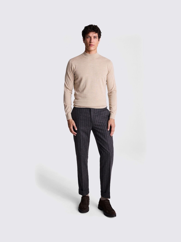 MOSS Blend Mock Neck Jumper - Image 2 of 6 MOSS Blend Mock Neck Jumper - Image 2 of 6