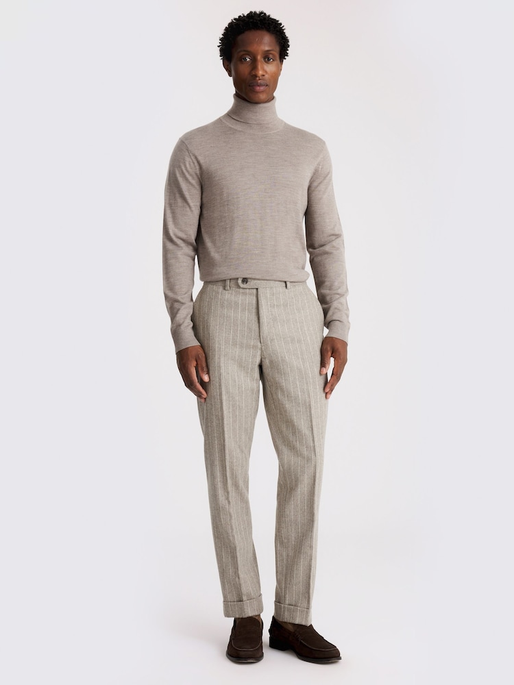 Tailored Fit Flannel Trousers - Image 4 of 4 Tailored Fit Flannel Trousers - Image 4 of 4