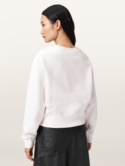 AllSaints White Drip Separo Sweatshirt - Image 5 of 7