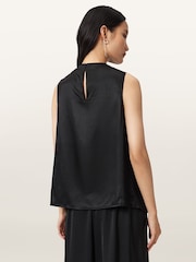 AllSaints Black Herela Top - Image 6 of 8