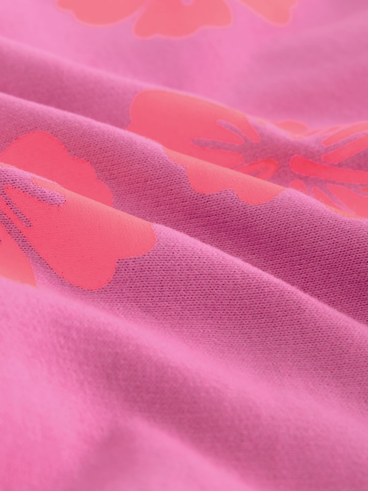 Pink Flowers Zip Through Hoodie (3mths-7yrs) - Image 8 of 8