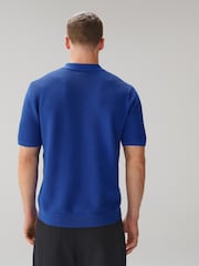 Navy Blue/Grey Textured Knitted Shirts 2 Pack - Image 5 of 11