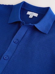 Navy Blue/Grey Textured Knitted Shirts 2 Pack - Image 9 of 11