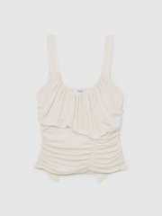 Reiss Ivory Darlie Reiss | Royal Ballet Ruched Vest - Image 2 of 7