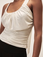 Reiss Ivory Darlie Reiss | Royal Ballet Ruched Vest - Image 4 of 7