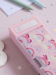 Pink Sparkle Rainbows and Unicorn Pop Out Pencil Case - Image 5 of 6