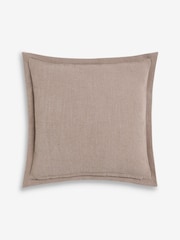 Mid Natural 50 x 50cm Burford Flange Edge Cushion - Image 2 of 2