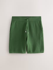 Green/White Textured Knitted Shirts and Shorts Set 2 Pack - Image 10 of 13