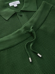 Green/White Textured Knitted Shirts and Shorts Set 2 Pack - Image 12 of 13