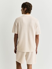 Green/White Textured Knitted Shirts and Shorts Set 2 Pack - Image 4 of 13