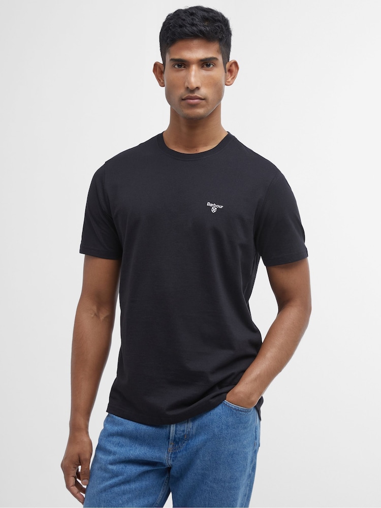 Barbour® Black Essential T-Shirt - Image 1 of 7