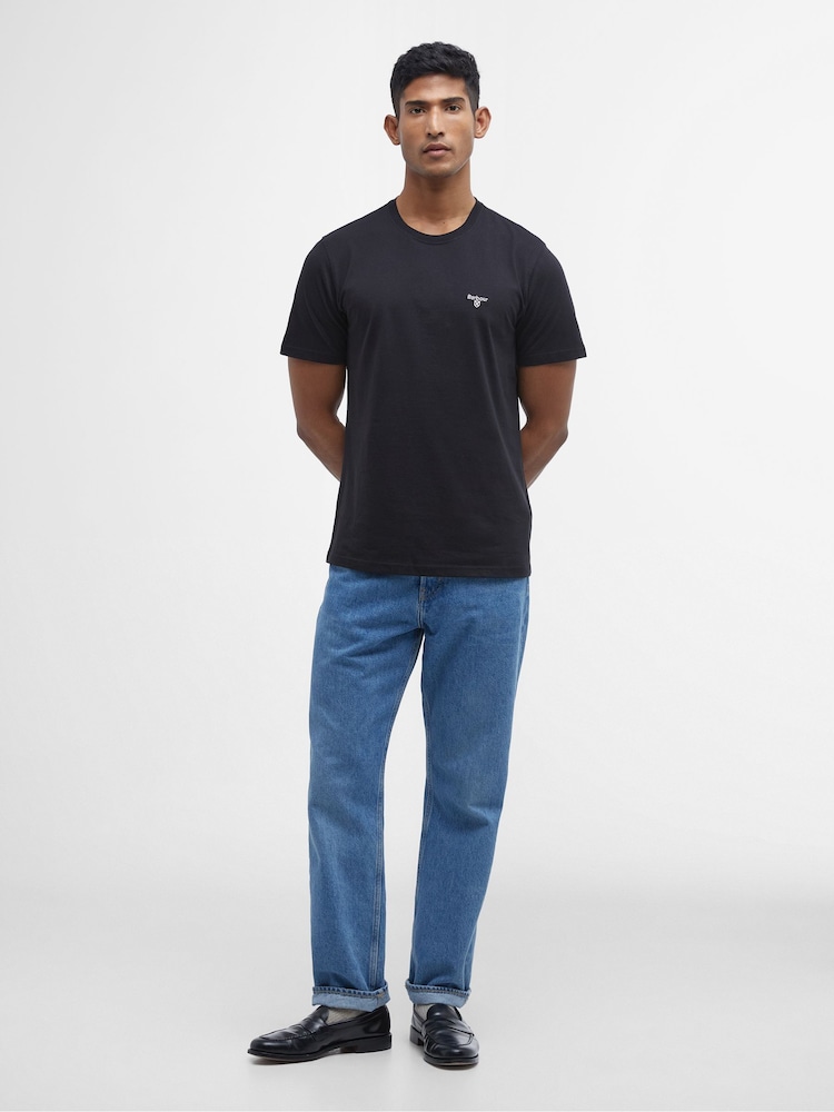 Barbour® Black Essential T-Shirt - Image 2 of 7