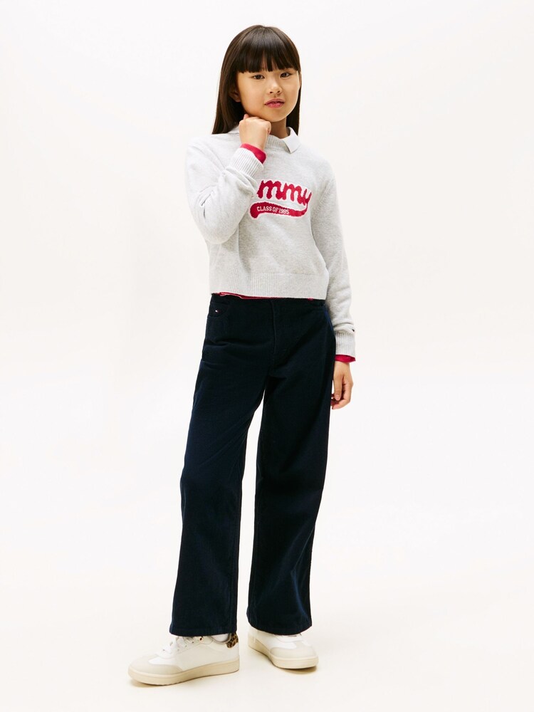 Tommy Hilfiger Blue Mabel High Rise Wide Leg Corduroy Trousers - Image 2 of 7 Tommy Hilfiger Blue Mabel High Rise Wide Leg Corduroy Trousers - Image 2 of 7