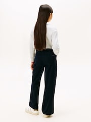 Tommy Hilfiger Blue Mabel High Rise Wide Leg Corduroy Trousers - Image 3 of 7