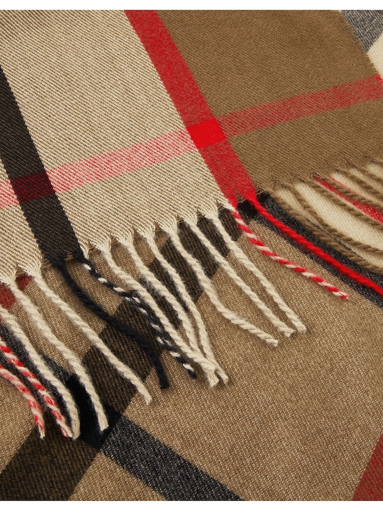 Accessorize Brown Check Print Scarf - Image 2 of 3