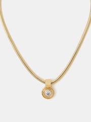 Accessorize 14ct Gold Sparkle Pendant Necklace - Image 1 of 1