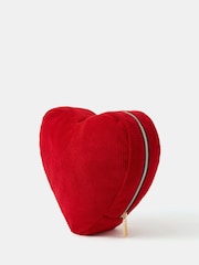 Accessorize Red Corduroy Heart Make Up Bag - Image 2 of 3
