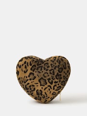 Accessorize Animal Corduroy Heart Make Up Bag - Image 1 of 3