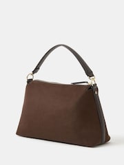 Accessorize Brown Slouchy Suedette Handbag - Image 2 of 5