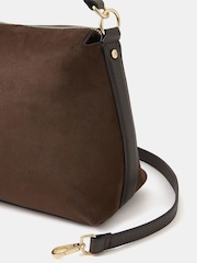 Accessorize Brown Slouchy Suedette Handbag - Image 3 of 5