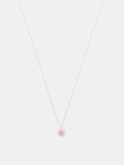 Accessorize Pink Sterling Healing Stone Pendant Necklace - Image 2 of 2