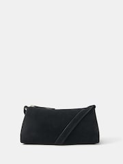Accessorize Black Suede Cross-Body Bag - Image 1 of 3
