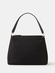 Accessorize Black Large Slouchy Suedette Handbag - Image 1 of 5