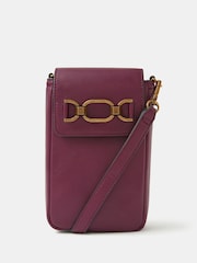 Accessorize Red Snaffle Buckle Phone Bag - Image 1 of 3