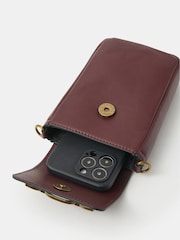Accessorize Red Snaffle Buckle Phone Bag - Image 2 of 3