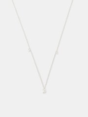 Accessorize 925 Sterling Silver Diamanté Pendant Necklace - Image 2 of 3