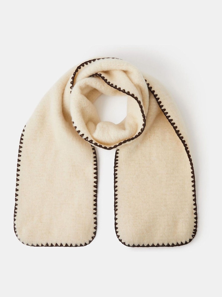 Accessorize Natural Super Soft Blanket Stitch Scarf - Image 1 of 1