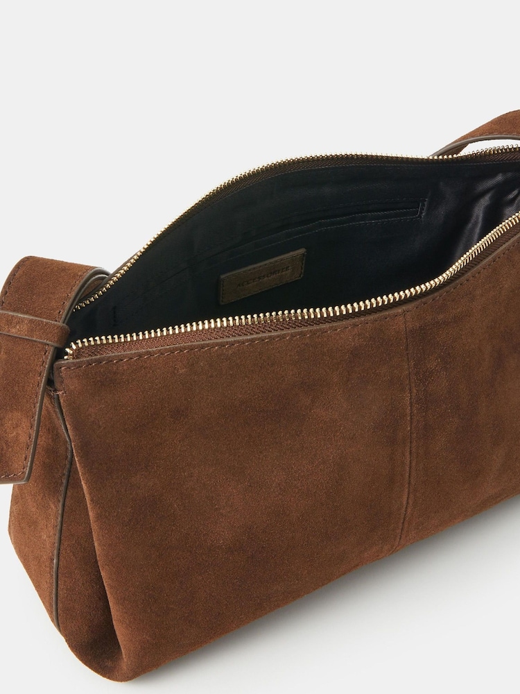 Accessorize Suede Shoulder Bag - Slika 3 iz 3