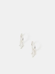 Accessorize 925 Sterling Silver Diamanté Hoop Earrings - Image 1 of 3