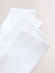 White Active Cushioned Sports Socks 4 Pack - Image 7 of 7