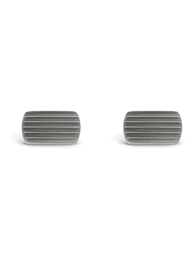 Beaverbrooks Stainless Steel Mens Cufflinks - Image 1 of 4