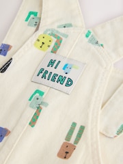 Verde con perros - Twill Dungaree and Bodysuit Baby Set (0mths-2yrs) - Imagen 4 de 7