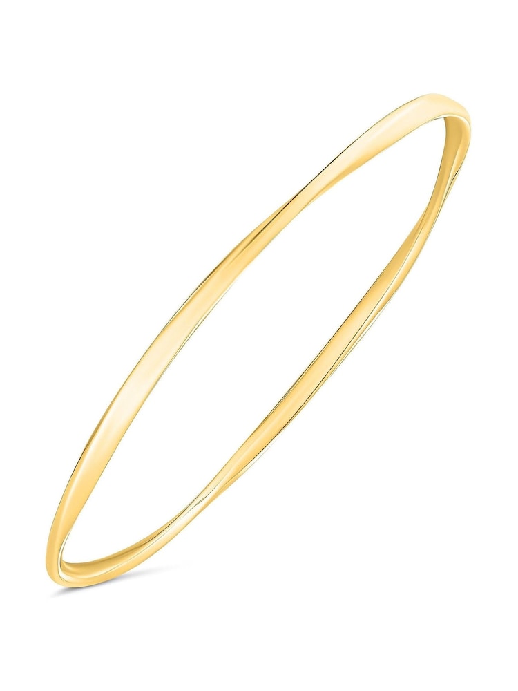 Beaverbrooks Yellow Gold Plated Bangle - Image 1 of 4 Beaverbrooks Yellow Gold Plated Bangle - Image 1 of 4