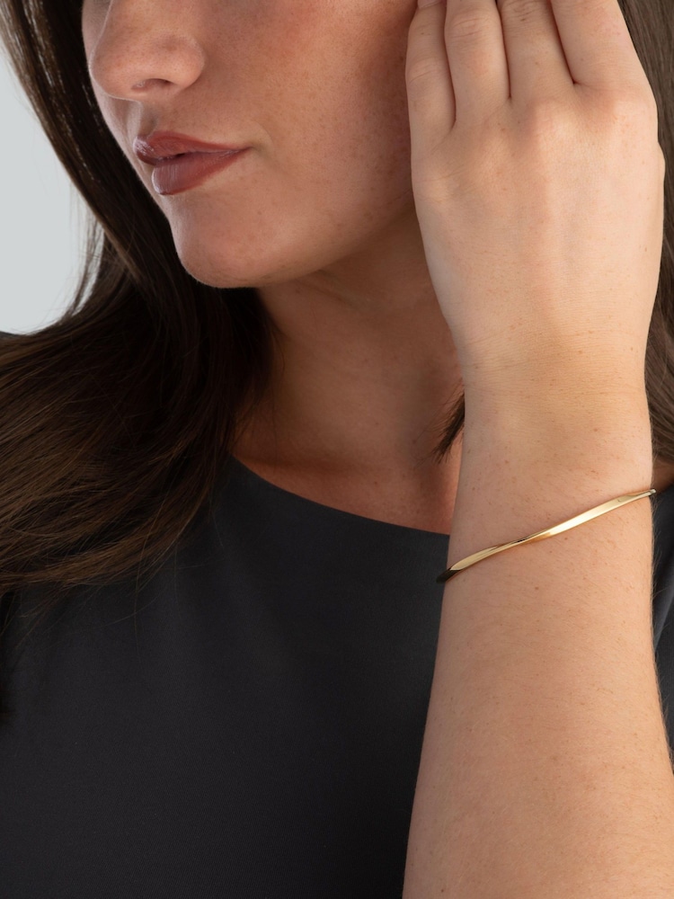 Beaverbrooks Yellow Gold Plated Bangle - Image 4 of 4 Beaverbrooks Yellow Gold Plated Bangle - Image 4 of 4