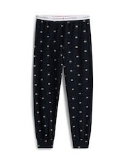 Tommy Hilfiger White Essential Long Sleeve Print Pyjamas Set - Image 6 of 6