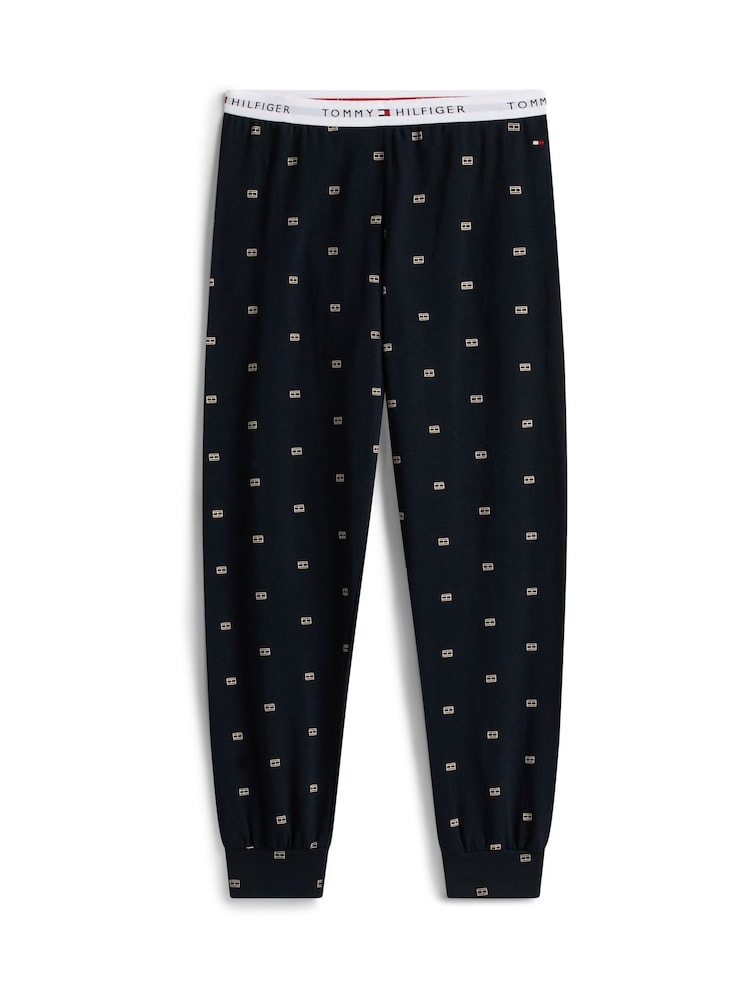 Tommy Hilfiger White Essential Long Sleeve Print Pyjamas Set - Image 6 of 6 Tommy Hilfiger White Essential Long Sleeve Print Pyjamas Set - Image 6 of 6